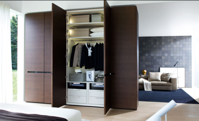design garderobe brun elegant rom separate ideer