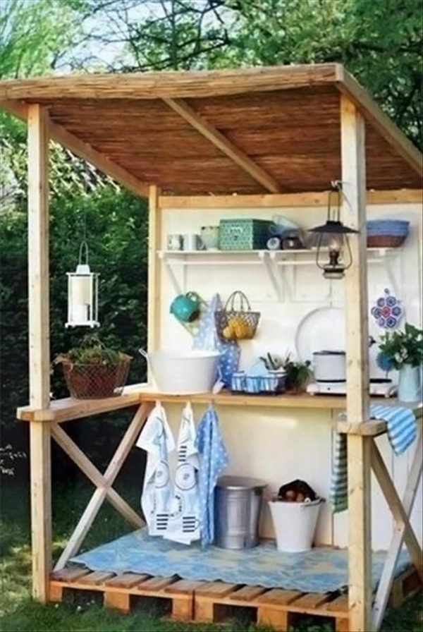 DIY έπιπλα κήπου από αξεσουάρ κήπου europaletten