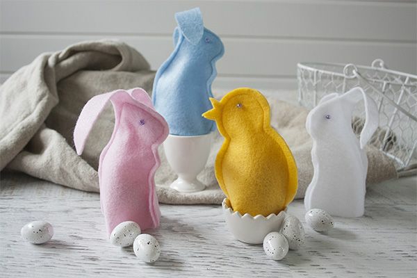 DIY Deco Ideas Egg Warmer Sewing Animal Motifs
