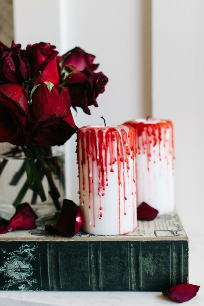DIY Halloween deco idėjos daro meno kraują patys
