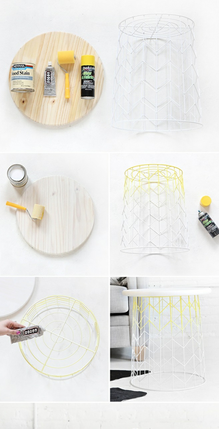 DIY idėjos deco idėjos pateikimas pavyzdžiai vielos krepšelis patiekalas stalo dekoravimas diy kaip