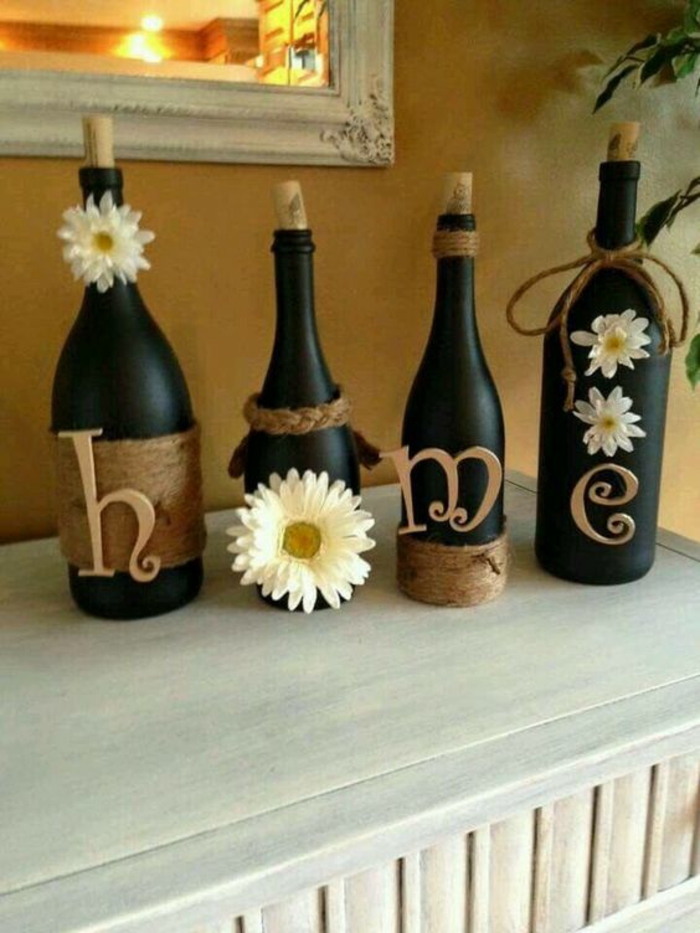 bouteilles de bricolage idées décorer des idées de décoration