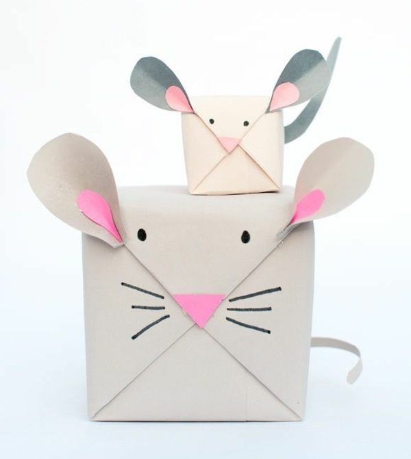 идеи подаръци красива опаковка мишка