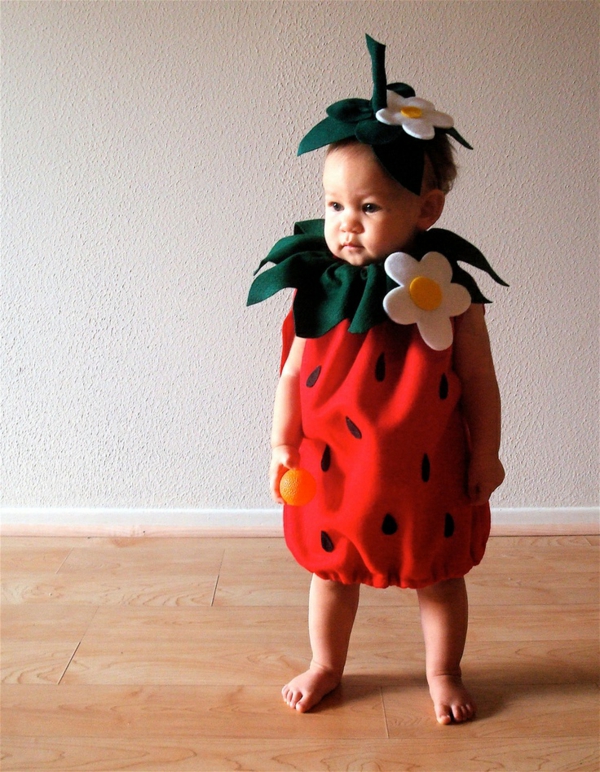 DIY oblečení karnevalové kostýmy jahody
