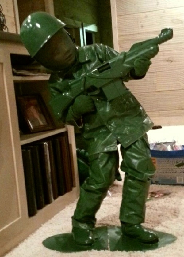 diy clothes carnival costumes green soldier
