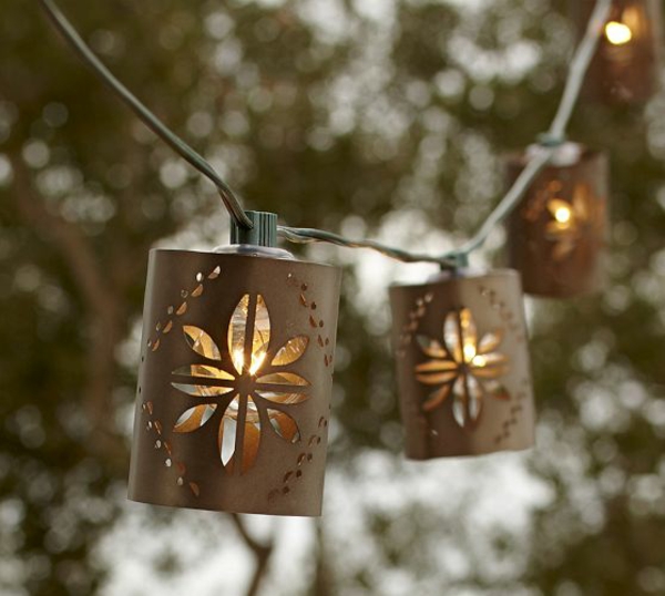 formas iluminan linternas lámparas de mesa latas de invierno