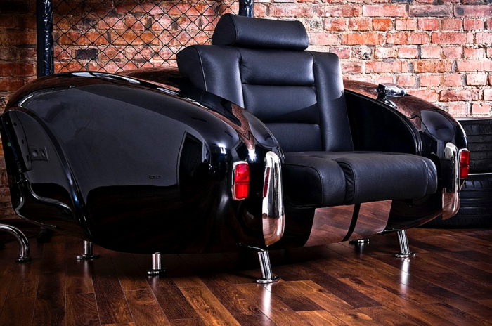 DIY meubels auto-onderdelen leren bank luxe hoogglans auto-onderdelen
