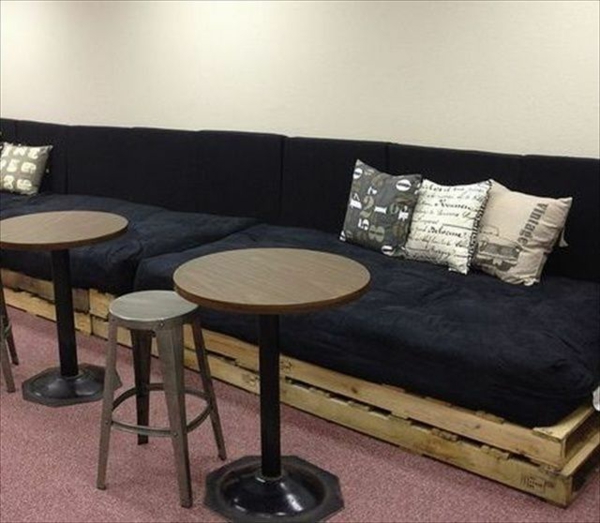 sofá de muebles bricolaje de la paleta de color negro