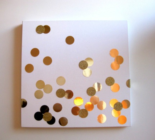 diy moderne canvasafdrukken ontwerpen je eigen gouden stippen