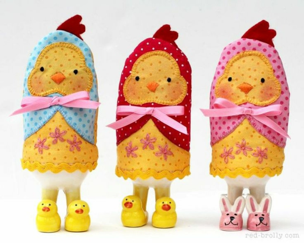 DIY project egg warmer sewing chicken