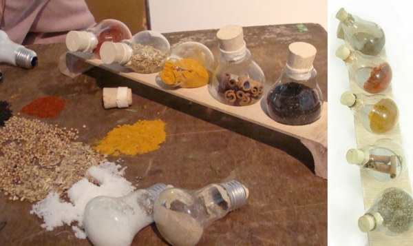 diy projekter gamle lyspærer håndværk ideer krydderkopper