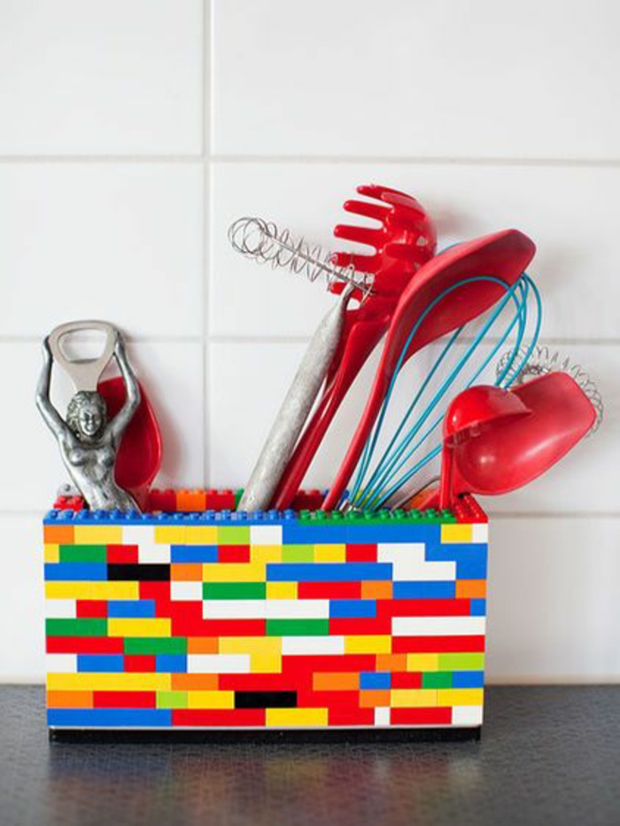 DIY Projects Lego Stones Creative Kitchen Utensils