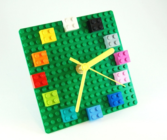 diy projects make lego stones wall clock yourself