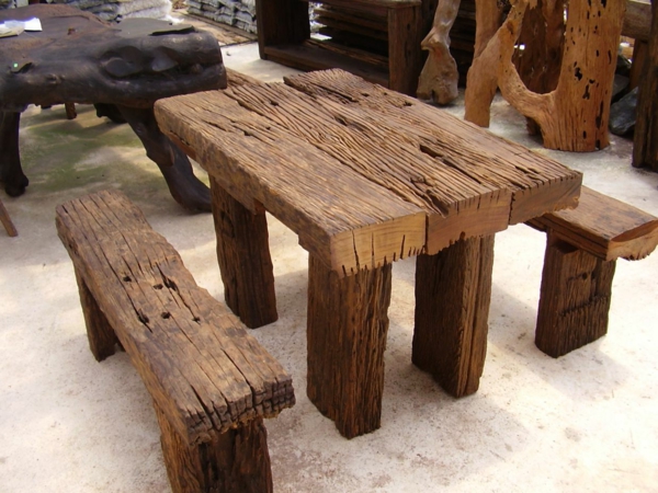 πραγματικό ξύλινο τραπέζι εργασίας έπιπλα τραπεζαρία