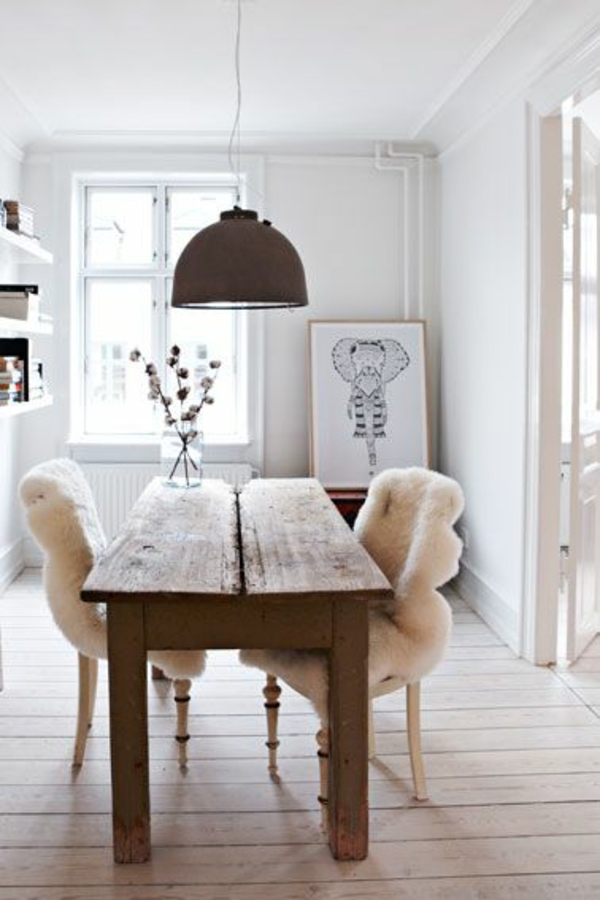 πραγματικό ξύλο έπιπλα τραπεζαρία σκανδιναβική διακόσμηση ρουστίκ πίνακα
