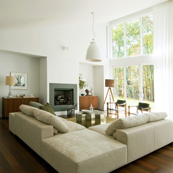 Residence white modern luxury interior ideas