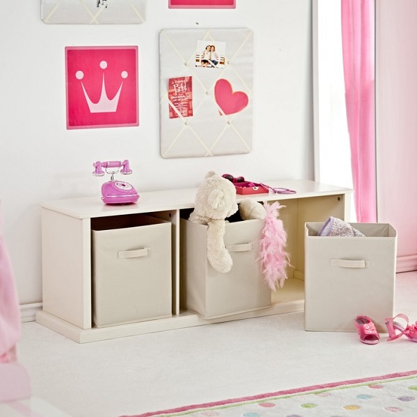 ideas simples de almacenamiento todo en rosa princesa