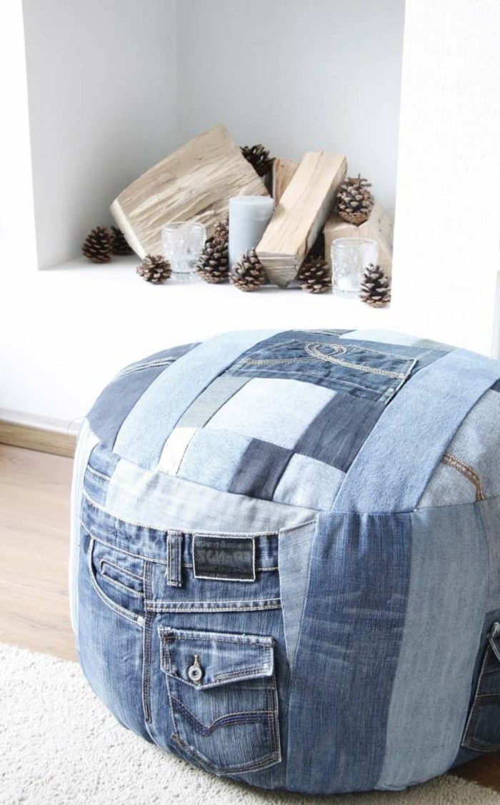 ideas simples de artesanía para reutilizar viejos jeans