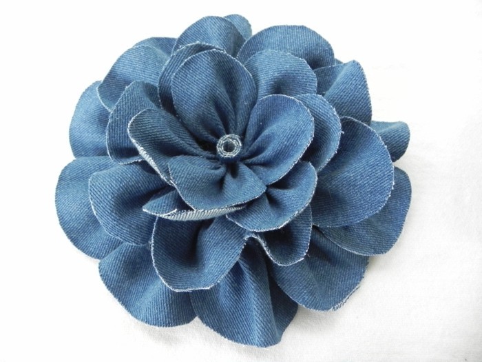 ideas simples del arte costura de la flor del dril de algodón