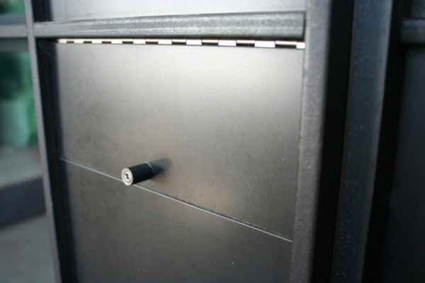 toegangsdeur beveiligingscamera ontwerp brievenbus roestvrij staal ongemerkt