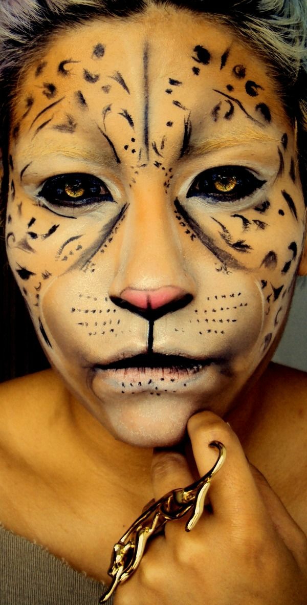 tigre de ideas de maquillaje de halloween