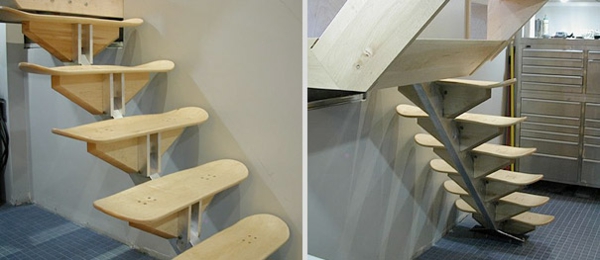 уникални стълби скейтборд дъски дизайн