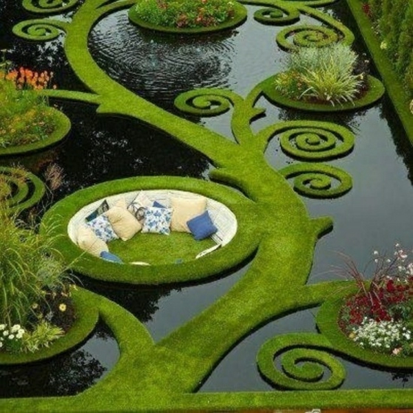 σχεδιασμός κήπου μοναδικό κήπο νερού