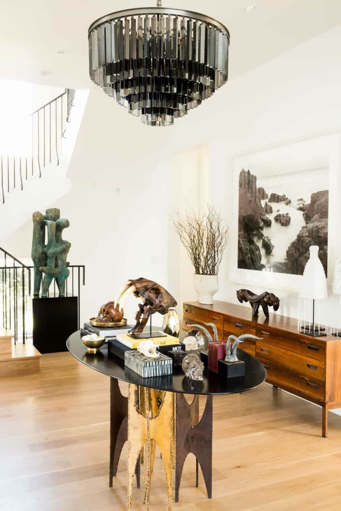 家具的想法走廊椭圆形表梳妆台吊灯现代生活的想法