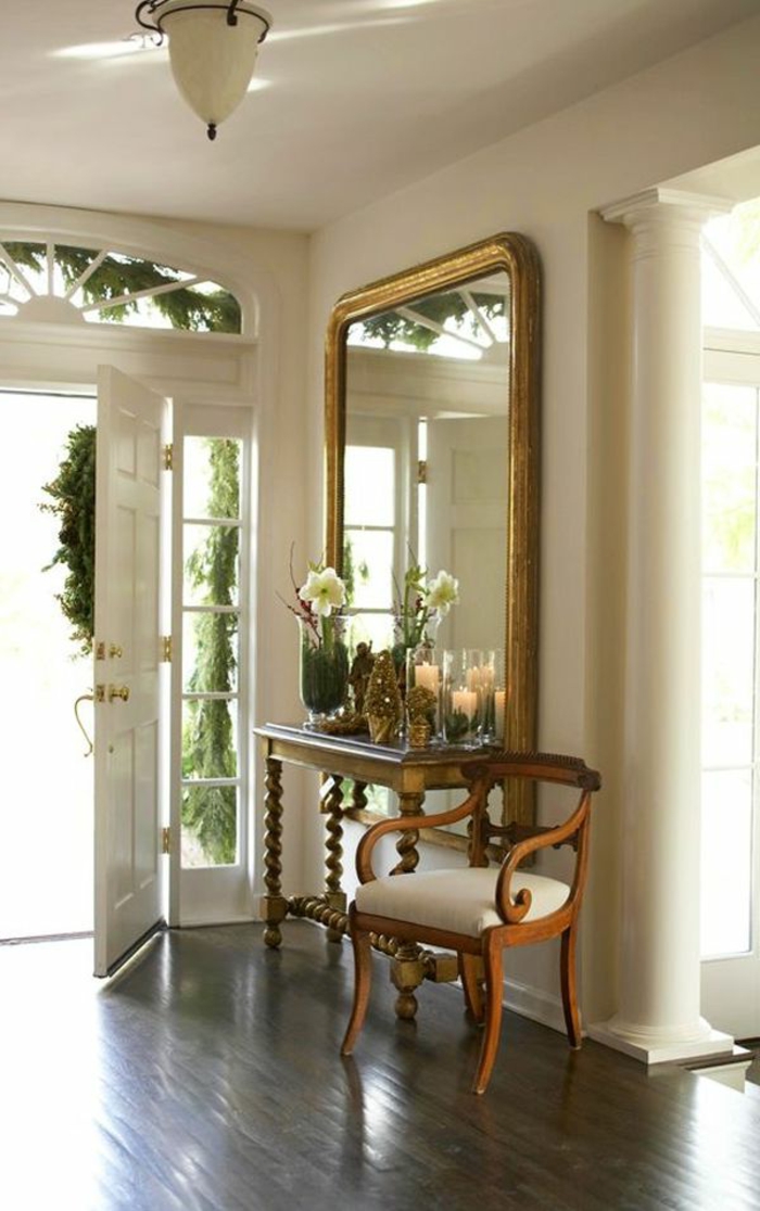 mobilier idei coridor perete scaun oglinda frumoase idei de viață