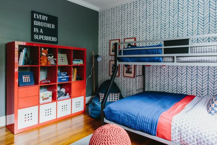 interiør design børns værelse drengens værelse design vægpapir