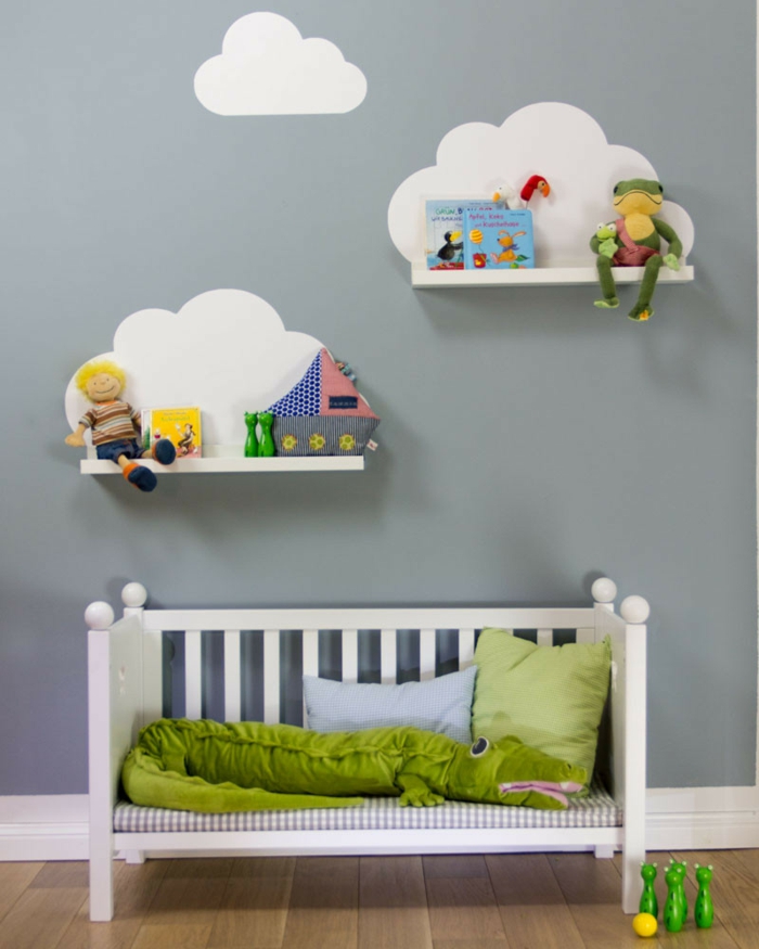 bin børnehave åben væg hylder skyer kreative håndværk ideer