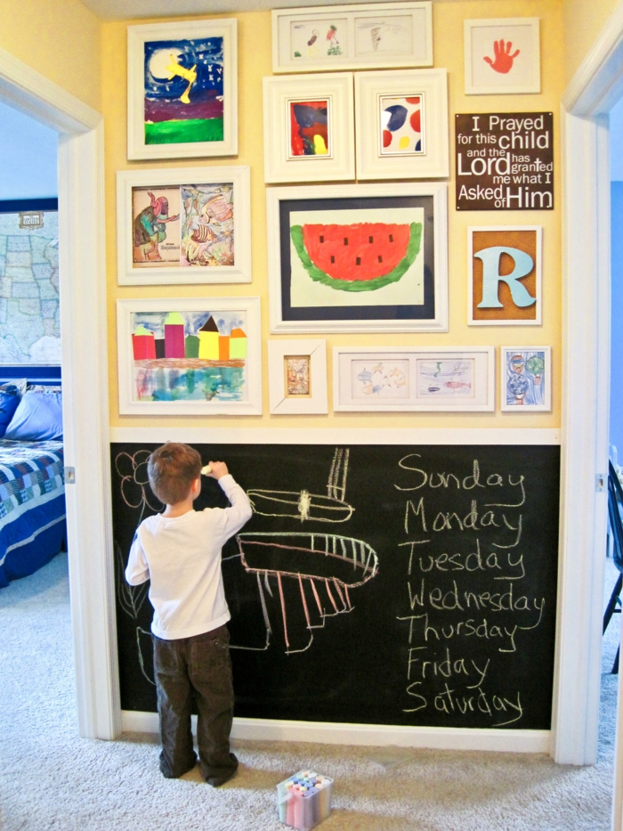 indretning ideer børns værelse vægpanel væg dekoration