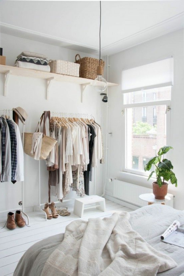 furnishing ideas small bedroom clothes exhibit