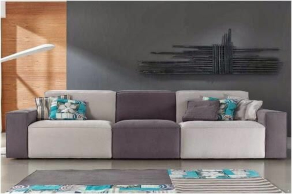 innredning ideer scheselong sofa bicoloured