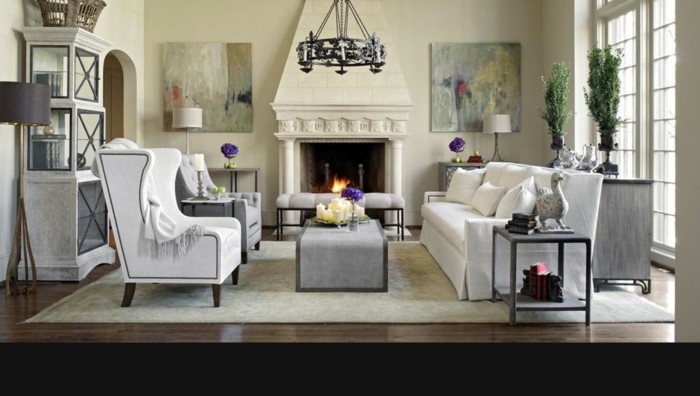 ideas de muebles muebles de sala de estar lámpara de pared decoración de la chimenea