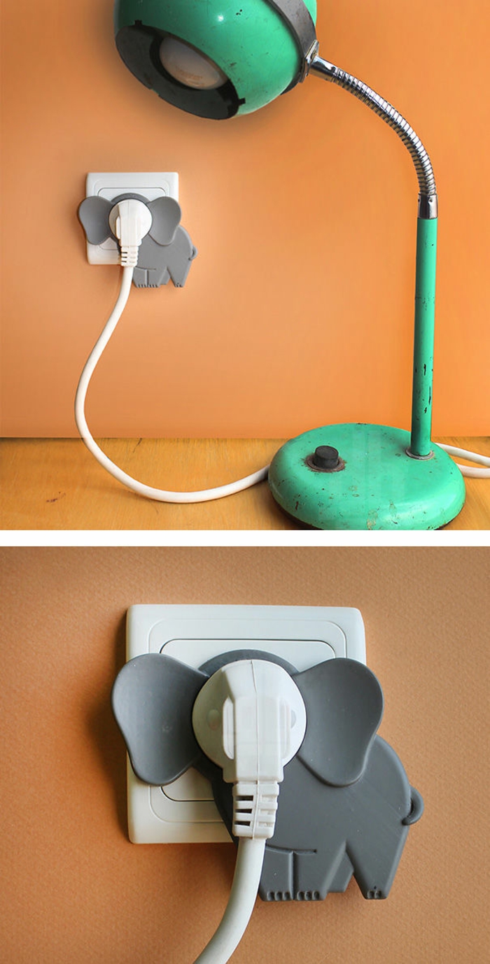 olifant beeldjes tafellamp socket