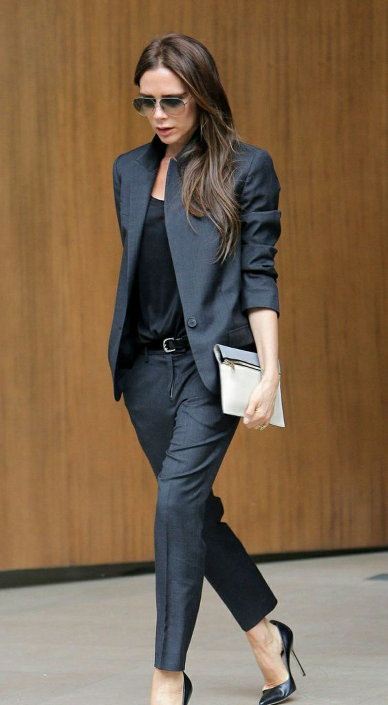 elegant, femeile de moda de moda de moda de damă doamnelor Victoria Beckham