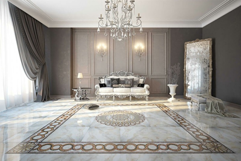 empire style furnishing ideas chandelier
