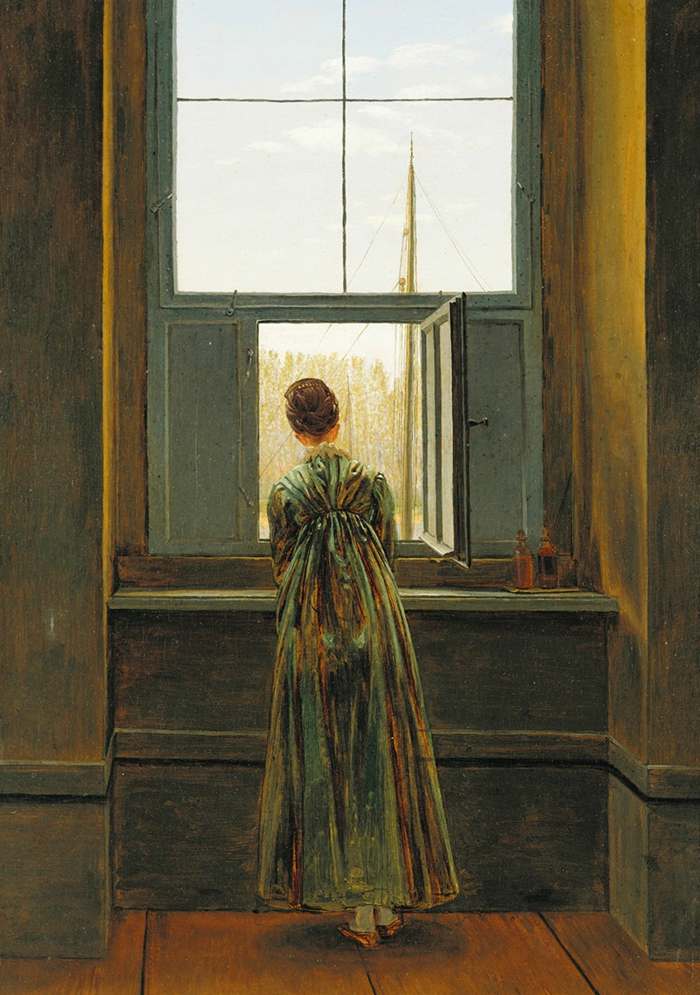 епоха романтично изкуство от Каспар Дейвид Фридрих Жена на прозореца