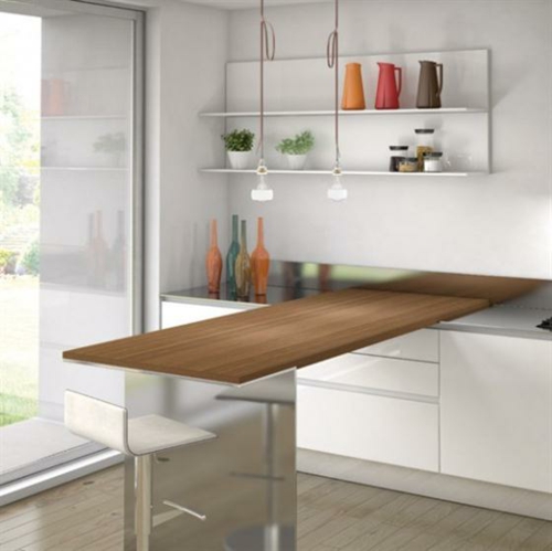 spisebord idé minimalistisk lille køkken