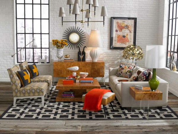 етно стил хол стая диван цвят хвърли възглавница
