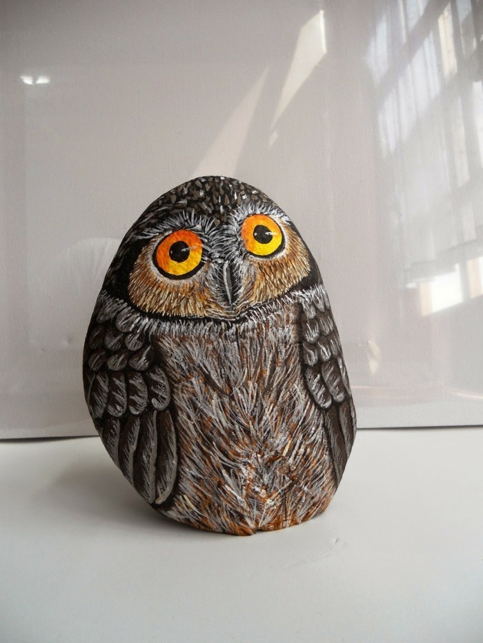 owl malidee kivet maalattu idea
