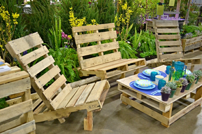 europalette palettes en bois balcon meubles meubles de jardin bricolage