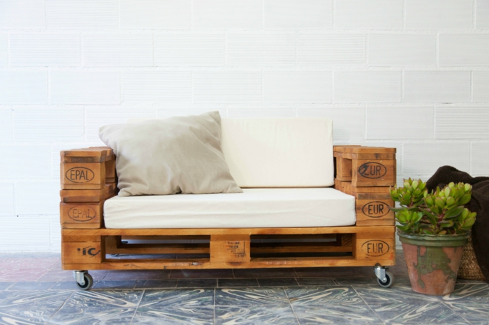 europalette dřevěné palety nápady gauč budovat sami