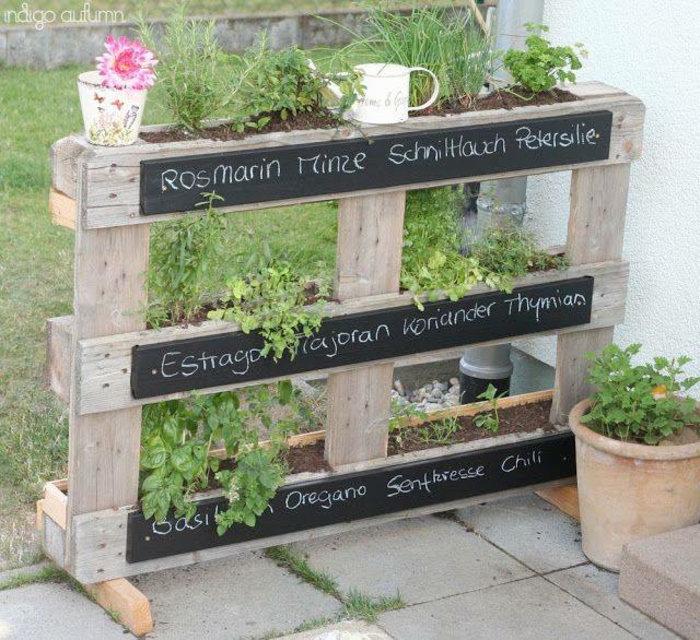 wooden pallets furniture garden furniture to build your own herbs stand