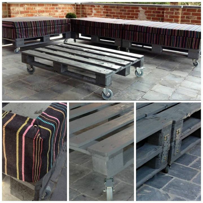 europaletten bois paletten furniture diy table basse bancs construisez-vous