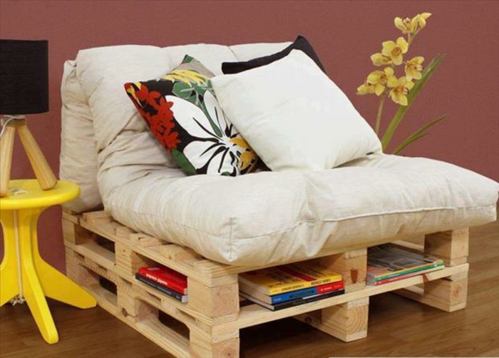 europalette houten pallet meubels bank fauteuil