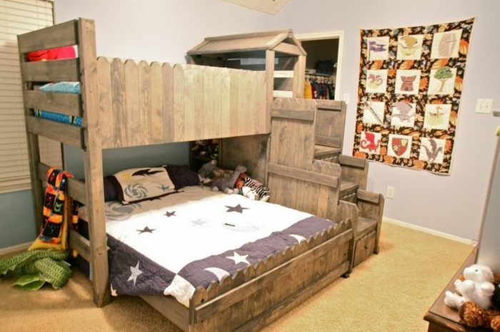 europaletten bed furniture nursery high bed