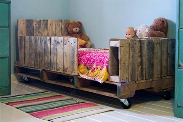 europallets bed furniture nursery boy wooden frames