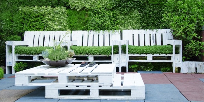 meubles de jardin europaletten construire vos propres idées de jardin palettes en bois avec peu d'argent